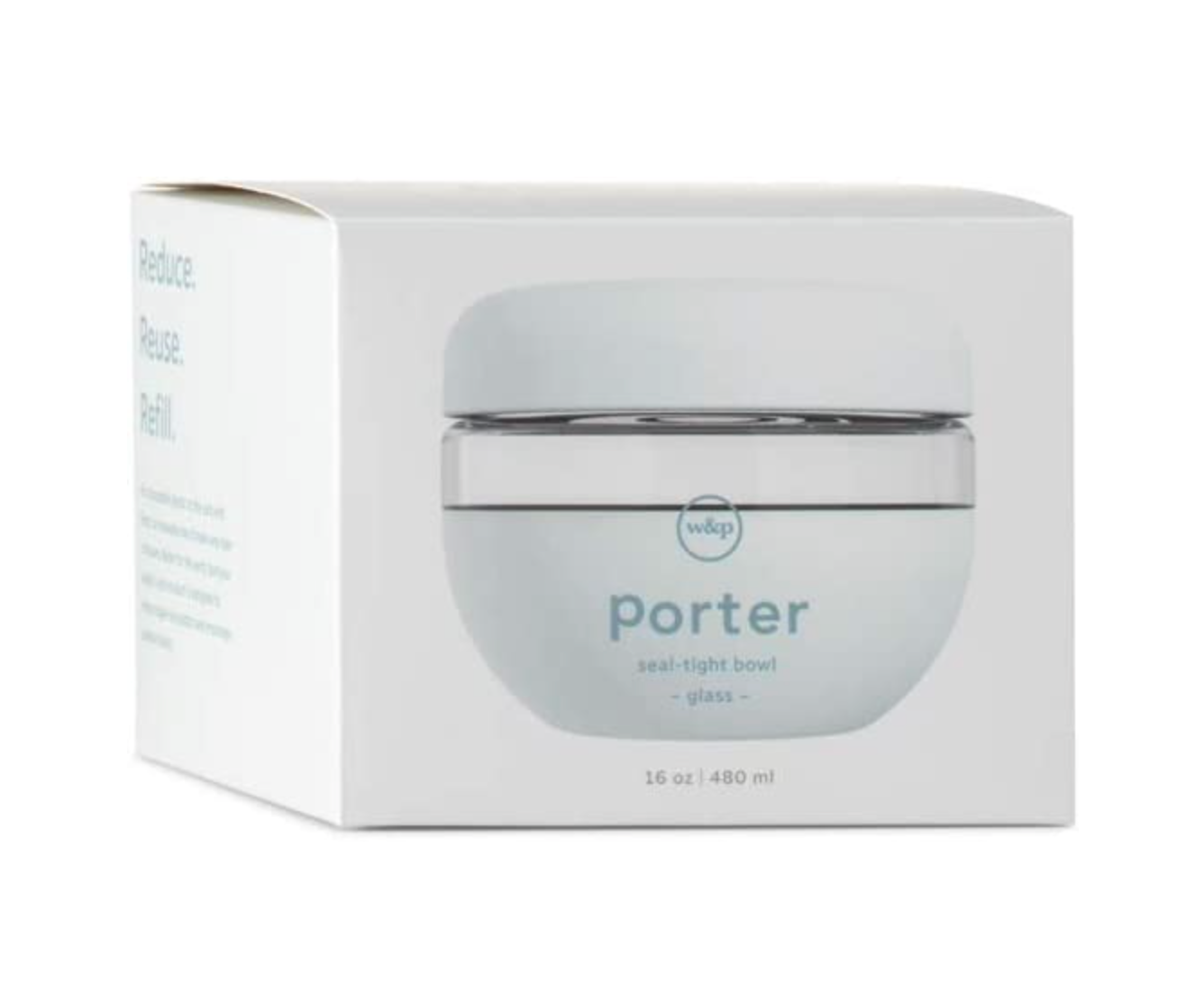 Porter Seal-Tight Glass Bowl 16oz - Mint