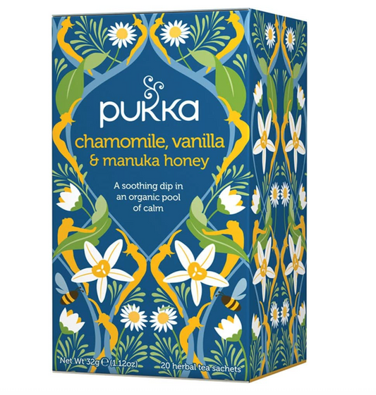 Chamomile Vanilla & Manuka Honey Organic Herbal Tea