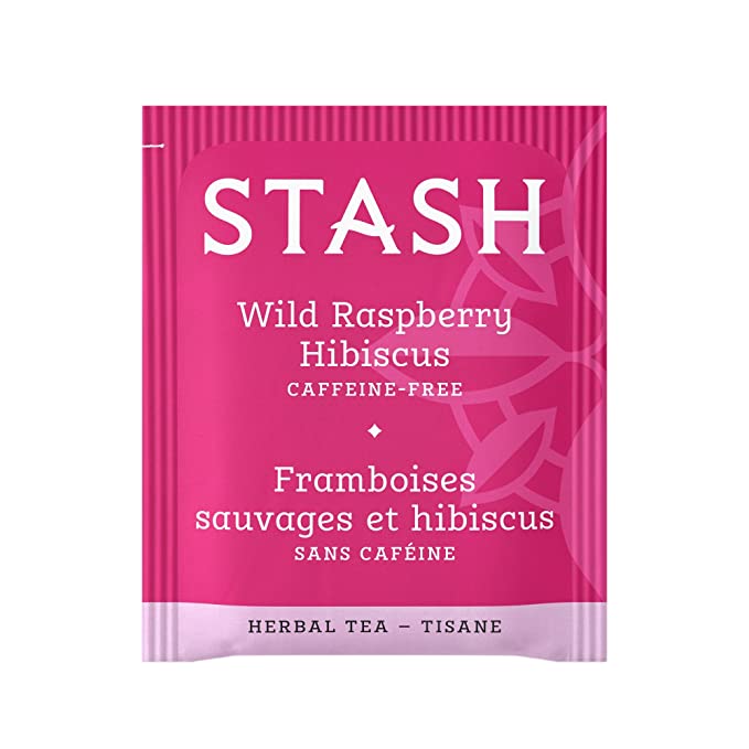 Organic Caffeine-Free Wild Raspberry Hibiscus Herbal Tea